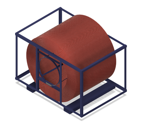 EZ Cable Spool Cage, holds 6,000' cable