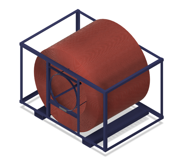 EZ Cable Spool Cage, holds 6,000' cable