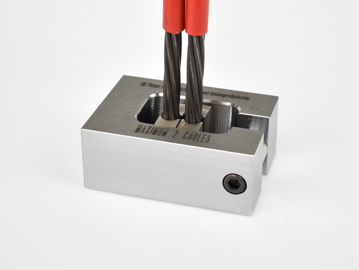 Flat Wedge Lock-off Anchor - 2 cables