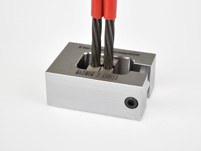 Flat Wedge Lock-off Anchor - 2 cables