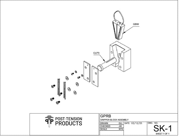 2" Clevis Pin - Gripper Block
