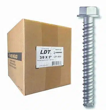 LDT Tapcon 3/8"x3" zinc plated (50 ea)
