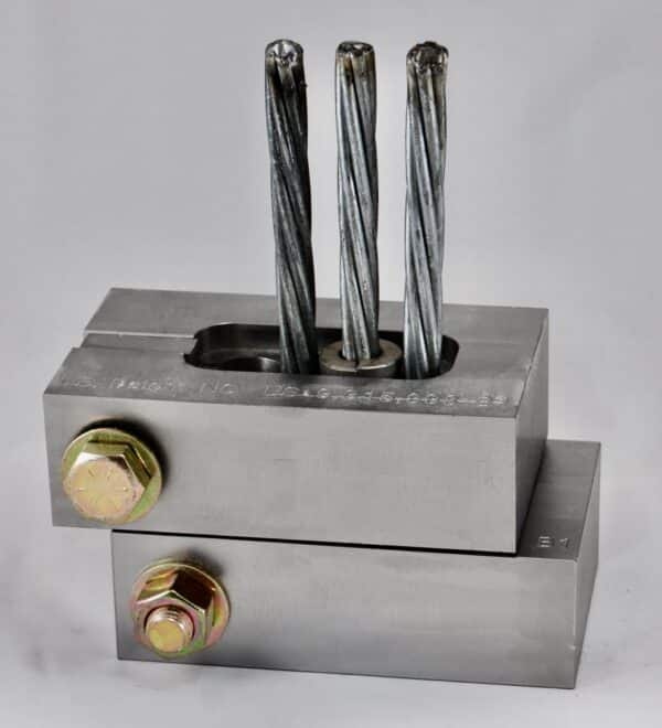 MCLO1<br> Multi-Cable Temporary Anchor - 2 Cavity Lock-Off Anchor