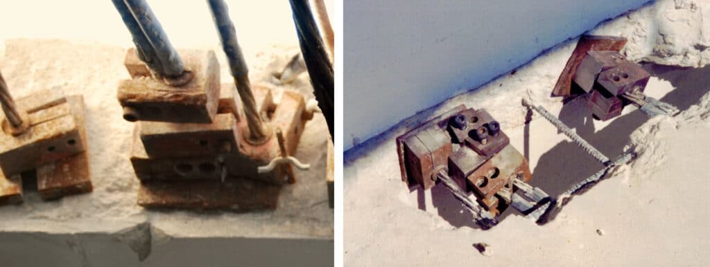 Bundled cables secured using single cable lock-off anchor that are stacked together