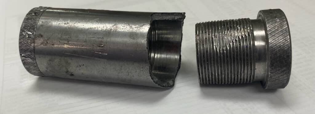Insufficient clearance around the splice coupler